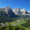 Blick auf Colfosco und die Sellagruppe. Foto: AT, &copy; Peer