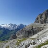 Der Marmoladagletscher kommt auf unserem Weg in s&uuml;dliche Richtung immer n&auml;her. Foto: AT, &copy; Peer