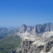 sella und langkofelgruppe vom piz boe aus