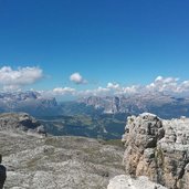 gran forcela vista verso sella e gardenaccia