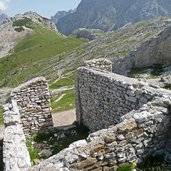 ruine aus erstem weltkrieg am settsass