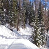 wanderweg nr rit la val biei winter