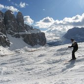 Skigebiet Sellaronda Sellarunde Groeden Colfosco