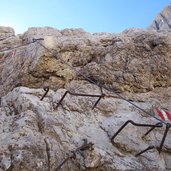 klettersteig weg unter pisciadu spitze