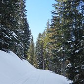 weg von sare nach stoeres schneeschuhwanderung