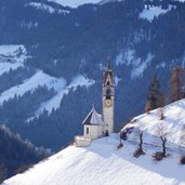 RS la val wengen st barbara kirche santa berbora winter