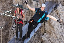 Via Ferrata Pisciadu Haengebruecke