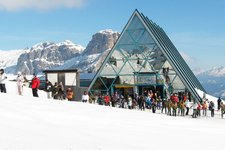 RS Skigebiet Sellaronda Sellarunde Bergstation Piz Boe