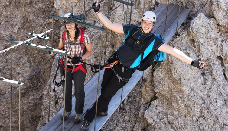 Via Ferrata Pisciadu Haengebruecke