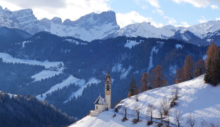 RS la val wengen st barbara kirche santa berbora winter